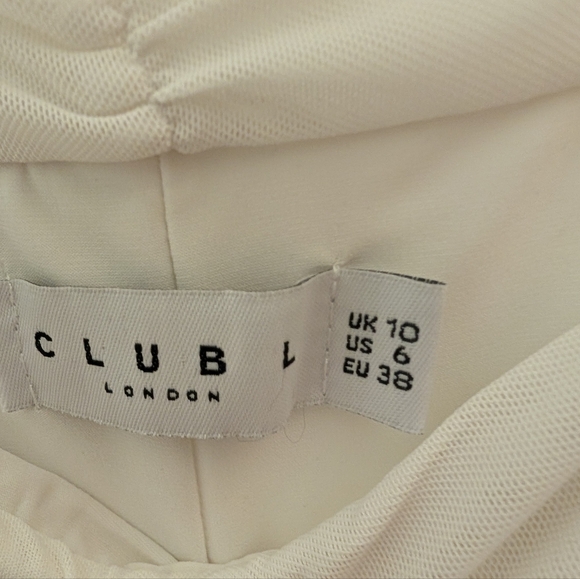 Club L London White Off-Shoulder Maternity Midi Dress – US 6 – NWT - Picture 4 of 4